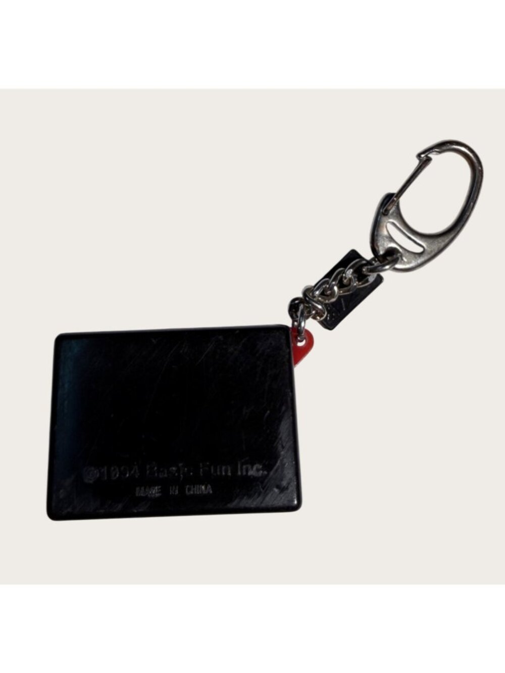 Mini Etch A Sketch Keychain Bag Clip By Basic Fun 1994 Red Vintage Retro Toy - Picture 2 of 2